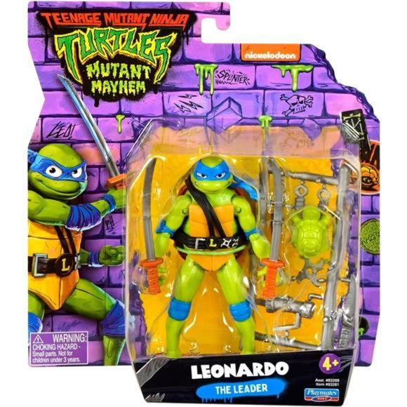 NEW Teenage Mutant Ninja Turtles: 4.5” Leonardo Basic Action Figure Toys - Picture 5 of 6